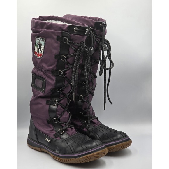 PAJAR CANADA Shoes - PAJAR Canada Grip Tall Snow Winter Boots Green Purple Womens Size 10 US 41 EU